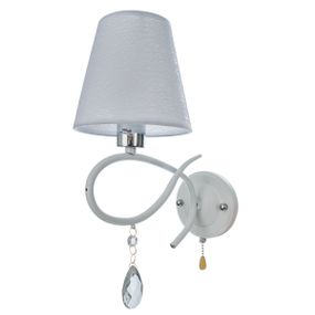 Бра настенное накладное прованс с абажуром BKL-673W/1 E27 WH