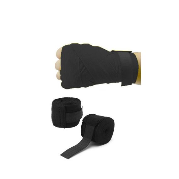 Боксерские бинты Hard BOX-HT1BK 3м черные | Зображення 1