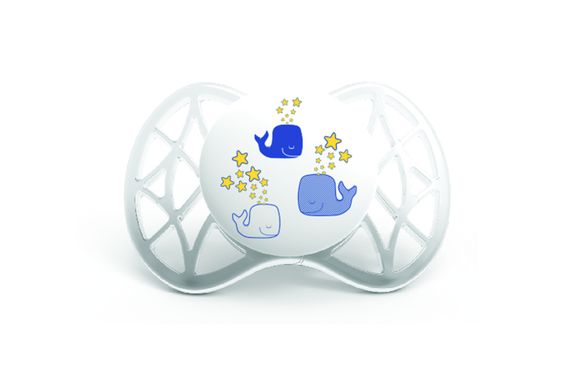Пустышка симетрическая Nuvita Air 0м+ 2 шт. светится в темноте NV7063 (NV7063) | Зображення 2