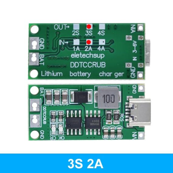 BMS 3S Контроллер заряда 2A плата заряда 3x Li-ion 18650 12.6V
