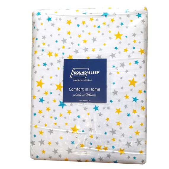 Комплект постільної білизни у ліжечко SoundSleep Stars дитячий фланель 112х147 см (94337884) | Зображення 4