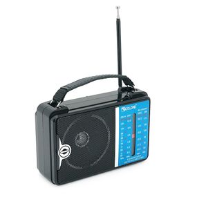 Радиоприемник GOLON RX-A06AC, LED, 2x3W, FM радио, корпус пластмасс, Black, BOX