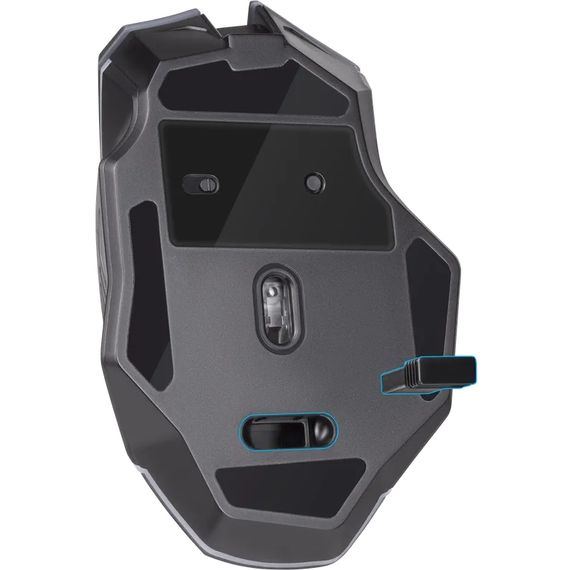 Мишка Defender Uran GM-503, бездротова, ігрова, 3200 dpi., 8кн., 400mAh,  LED, чорна | Зображення 7