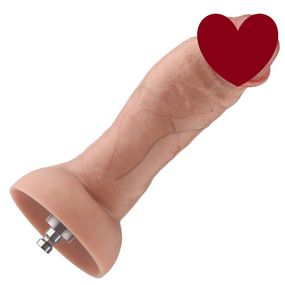 Гіперреалістичний фалоімітатор для секс-машин Hismith Hyper Realistic Silicone Dildo, KlicLok Sex Aura