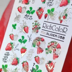 Фольгований слайдер RichColor 058 на водяній основі (6.5x9.5см)