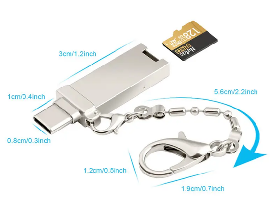 Адаптер переходник Primo TCR-7 с microSD на Type-C / USB | Зображення 5