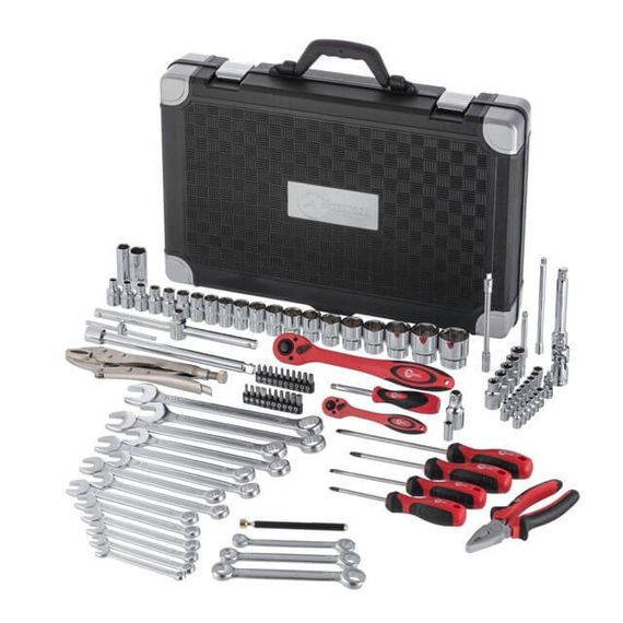 Професійний набір інструментів 1/4", 1/2", 101 од., Cr-V INTERTOOL ET-7101 | Зображення 2