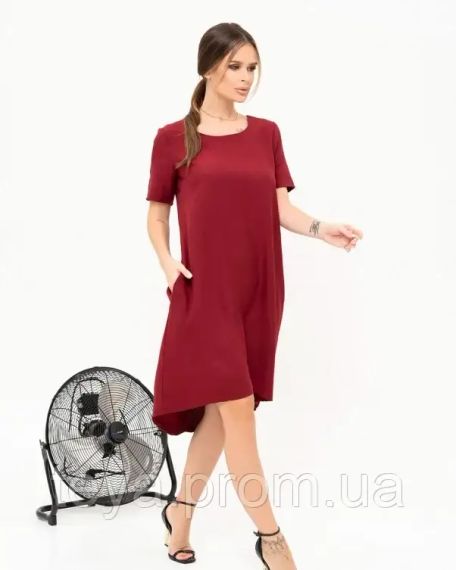 Платье для женщин цвет бордовый размер L FI_007671 | Зображення 1