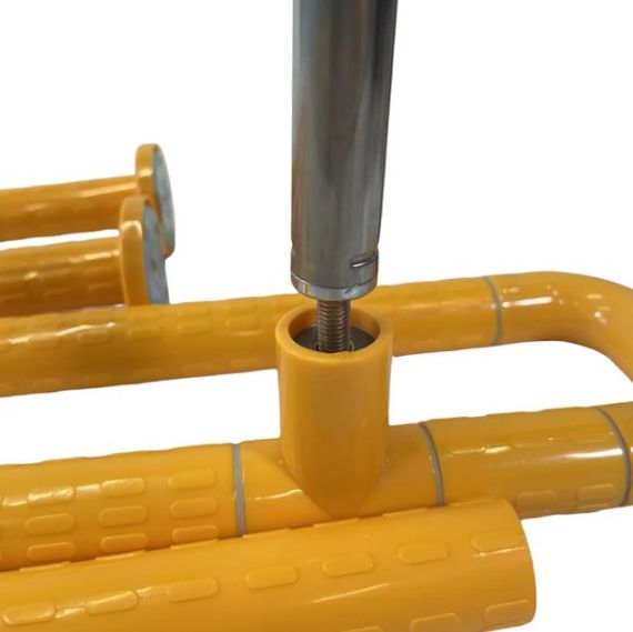 Поручень опорний під раковину SanStore 65х65 мм для людей з обмеженими можливостями жовтий HS-003A | Зображення 6