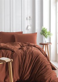 Постільна білизна Limasso Stonewashed Ranforse сімейний 160 х 220 см Automne