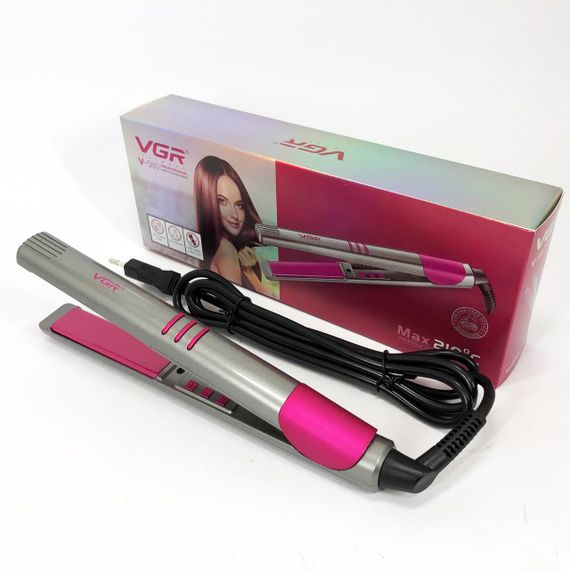 Плойка для выпрямления VGR, Плойка гофре для волос, Плойка утюжок выпрямитель выравниватель XZ-18