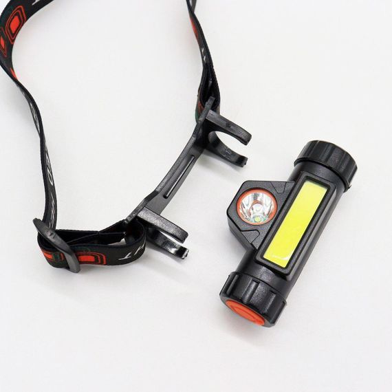 Налобний ліхтар з магнітним кріпленням, BL-8101 XPE+COB / Світлодіодний акумуляторний ліхтар на голову | Зображення 4