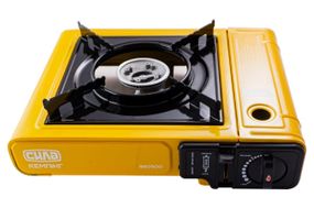 Портативна газова плита Сушеф одноконфоркова з п'єзопідпалом і перехідником СІЛА 9605001