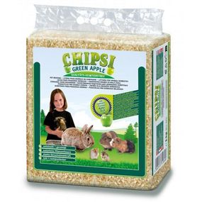 Наповнювач-опилки Chipsi Зелене яблуко для гризунів, 15 л/1 кг