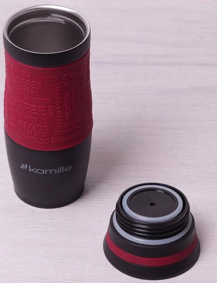 Термокружка Kamille Machiato-II 380мл з нержавіючої сталі | Зображення 4