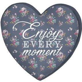 Подушка серце 3D Enjoy every moment 40х40х7,5 см (3DPS_15L111)