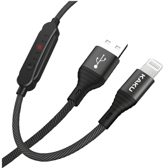 USB кабель Kaku KSC-282 USB - Lightning 1m з таймером - Black