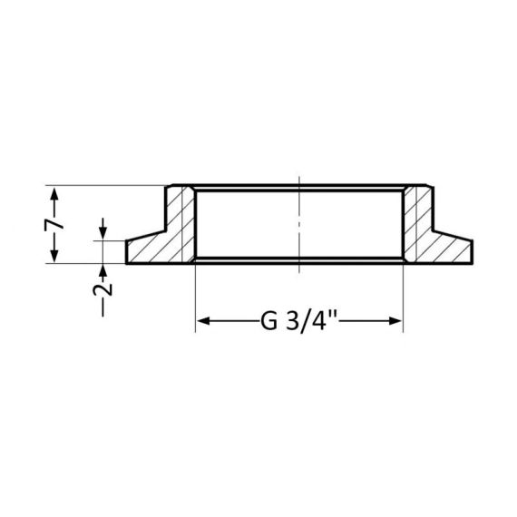 Контргайка-шайба Thermo Alliance Standart 3/4" SD40620 | Зображення 1