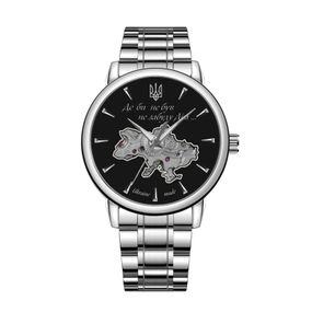 Чоловічий годинник Awarder 022-3D Де би не був Silver-Black Steel
