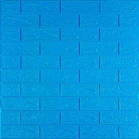3D панель самоклеюча цегла Синій 700х770х3мм (003-3) Sticker Wall SW-00000661