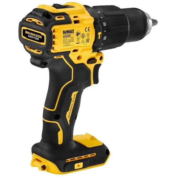 Дрель-шуруповерт аккумуляторная бесщёточная ударная 65 Нм DeWALT DCD709P2T | Зображення 3