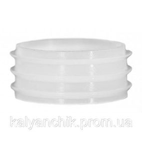 Уплотнитель на колбу кальяна тонкий без юбки белый