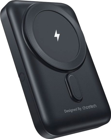 УМБ Choetech Magnetic Wireless 10000mAh 20W PD USB-C In/Out, with holder, Qi-15W Black | Зображення 6