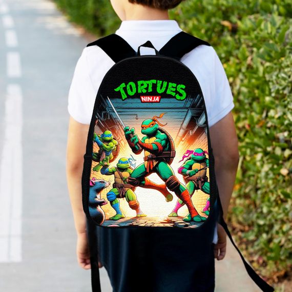 Рюкзак дитячий Черепашки-ніндзя, 34х27см, міський ранець для хлопчика з принтом (00558)