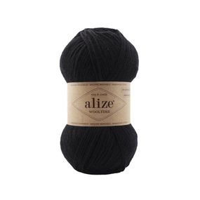 Alize Wooltime, чорний 60