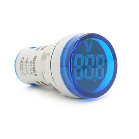 Цифровий вольтметр ST16V, діапазон вимірювань 60-500V, Blue