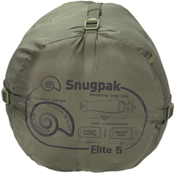 Спальний мішок Snugpak Softie Elite 5 (Comfort -15°С/ Extreme -20 ° C). Olive | Зображення 1