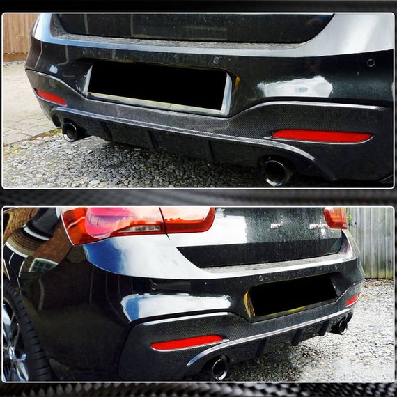 Дифузор заднього бампера (для M-Sport 2015-2019, Карбон) для BMW 1 серія F20/21 рр | Зображення 3