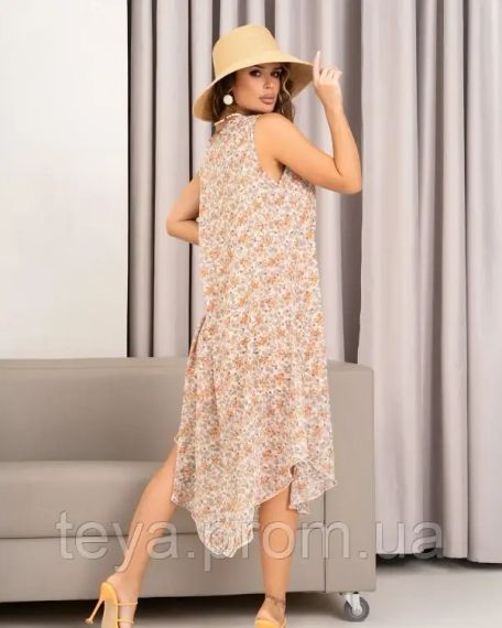 Платье для женщин цвет коричневый размер 3XL FI_008133 | Зображення 2