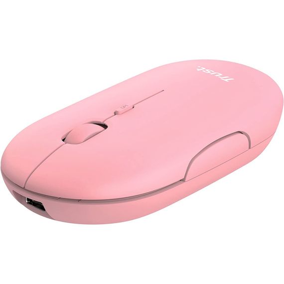 Мишка Trust Puck Wireless/Bluetooth Silent Pink (24125) | Зображення 2