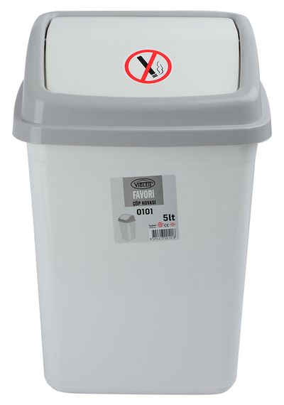 Контейнер для сміття Violet House 0101 White, 5 л