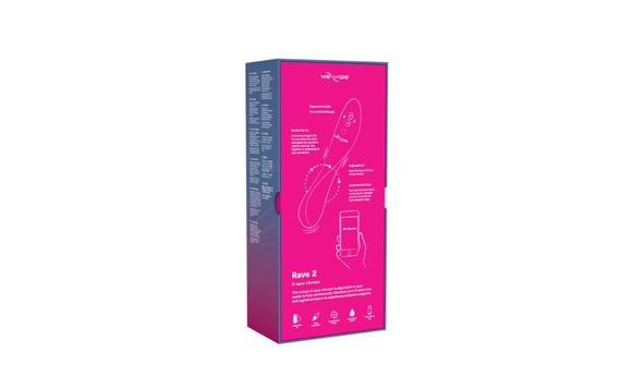 Смарт-вібратор We-Vibe Rave 2 Twisted Pleasure Pink, для точки G та входу в піхву, 2 мотори | Зображення 8