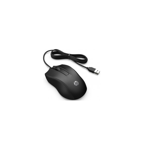 Мишка HP 100 USB Black (6VY96AA) | Зображення 1