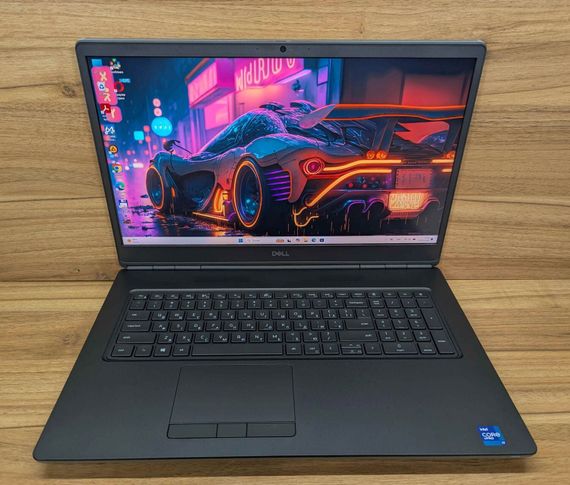 Мобильная рабочая станция Dell Precision 7760 / 17.3" (3840x2160) IPS / Intel Core i7-11850H (8 (16) ядер по 2.5 - 4.8 GHz) / 64 GB DDR4 / 1000 GB SSD / nVidia RTX A5000, 16 GB GDDR6, 256-bit / WebCam / HDMI / Windows 11 б/у + Подарок Беспроводная мышь | Зображення 1