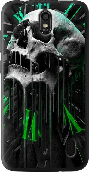 Чехол на Huawei Ascend Y625 Череп-часы "4100u-161-17620"