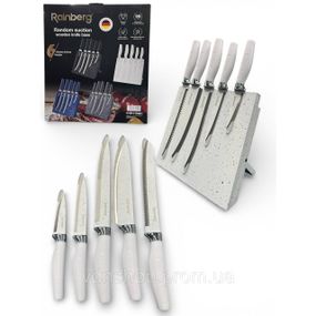 Набор ножей Rainberg RB-2322 из нержавеющей стали с магнитным основанием White EC-46