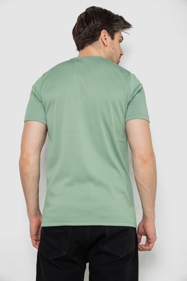 Футболка мужская в рубчик, цвет оливковый, 244R2526-1 | Зображення 3