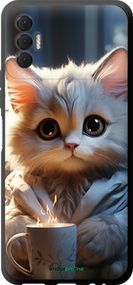 Чохол на Tecno Spark 8p KG7n Білий кіт "5646b-2526-2448"