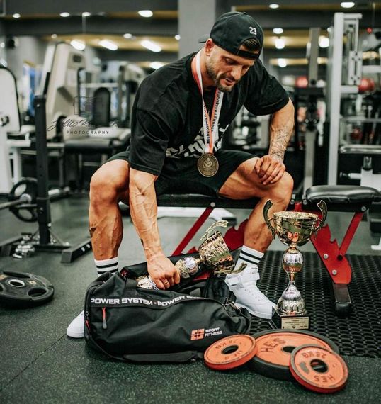 Спортивна сумка Power System PS-7012 Gym Bag-Dynamic (38л.) Black/Red | Зображення 2