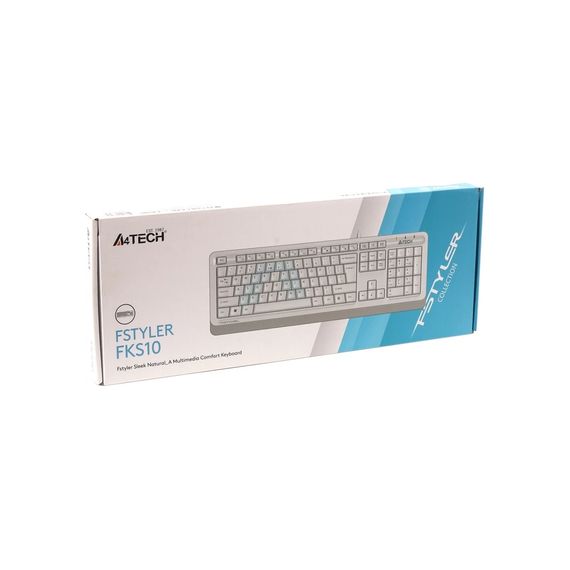 Клавіатура A4Tech FKS10 USB White | Зображення 3