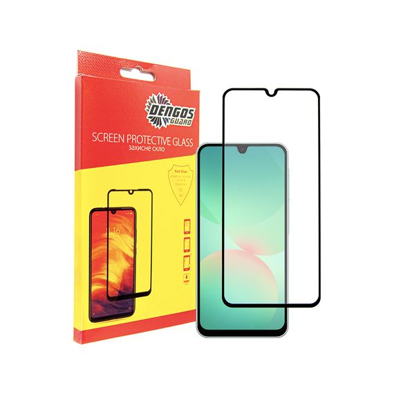 Скло захисне Dengos Full Glue Samsung Galaxy A26 5G (black) (TGFG-386)