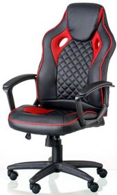 Офисное кресло Mezzo black - red, Tilt с регулировкой качания под вес пользователя