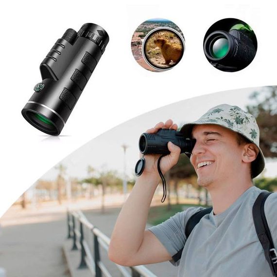 Монокуляр UN-3012 40X60 надпотужний легкий компактний з подвійним фокусуванням | Зображення 5