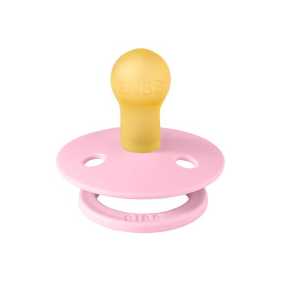 Соска пустушка BIBS Polka Colour Latex кругла 6-18 міс Blossom / Candy Apple | Зображення 2
