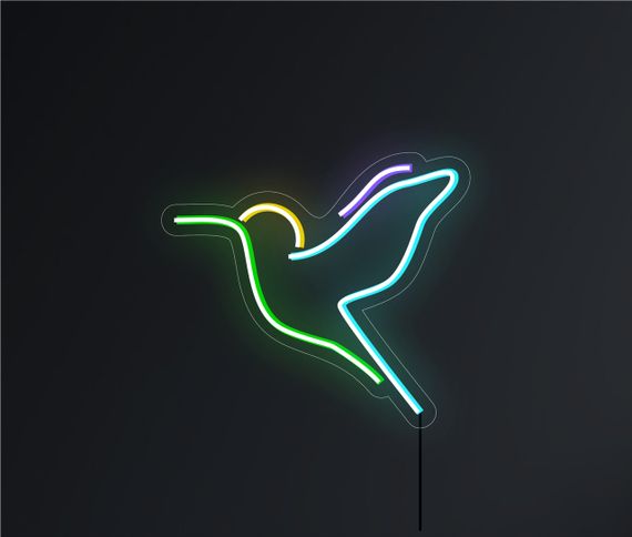 Неоновий світильник Колібрі 270х240 acr-n000059 | Зображення 4