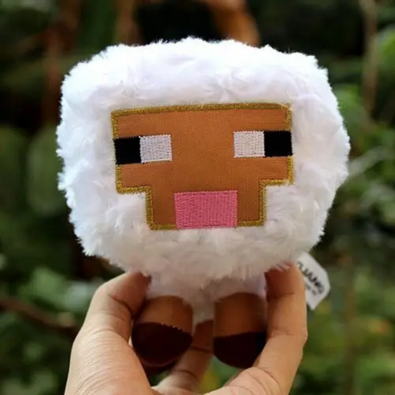 М'яка біла плюшева Вівця з Minecraft 14 см, м'яка іграшка овечка Minecraft | Зображення 2